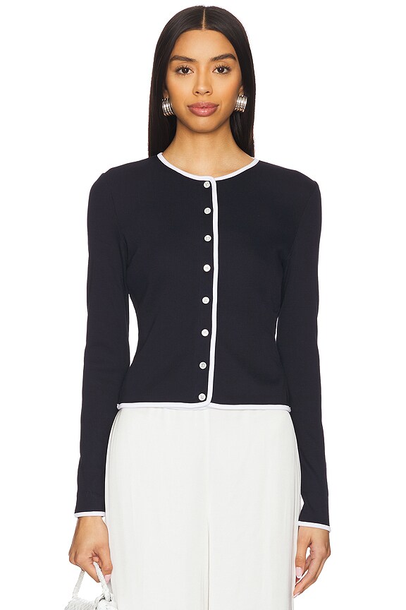 view 2 of 5 КАРДИГАН НА ПУГОВИЦАХ WILMER in Navy