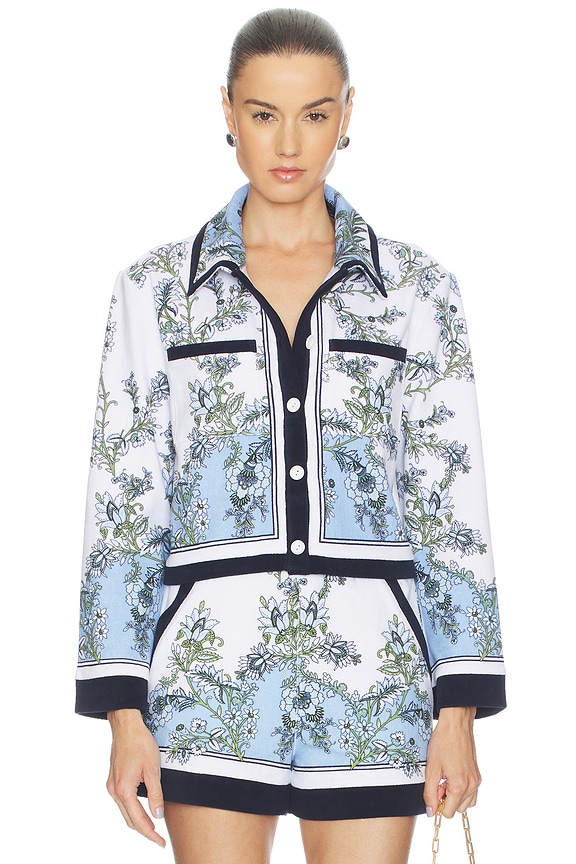 view 1 of 4 Novelle Cardigan in Blue Jay Multi