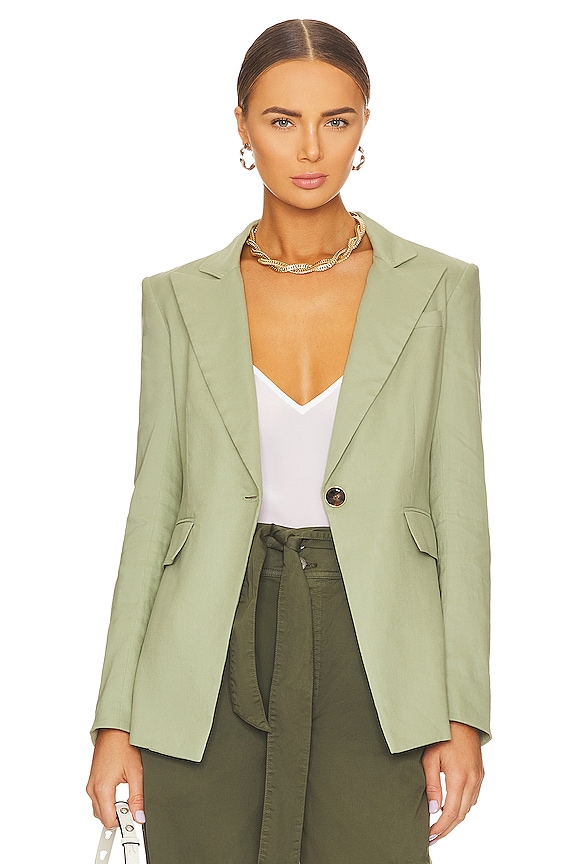 Veronica Beard Sedgwick Dickey Jacket in Washed Sage | REVOLVE