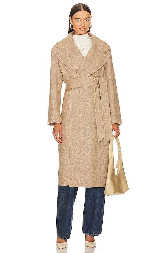 view 2 of 4 ABRIGO ROBERTA in Camel & Ivory