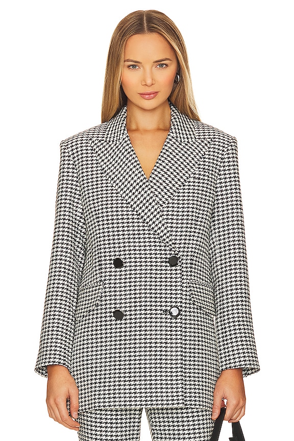 view 2 of 6 Hutchinson Dickey Jacket in Black & Off-white