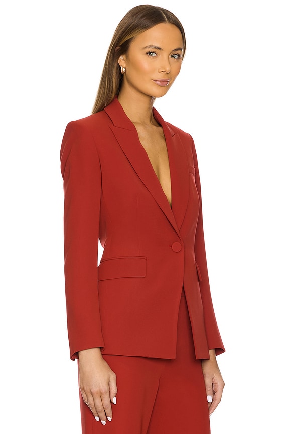 view 2 of 4 Long And Lean Dickey Jacket in Crimson