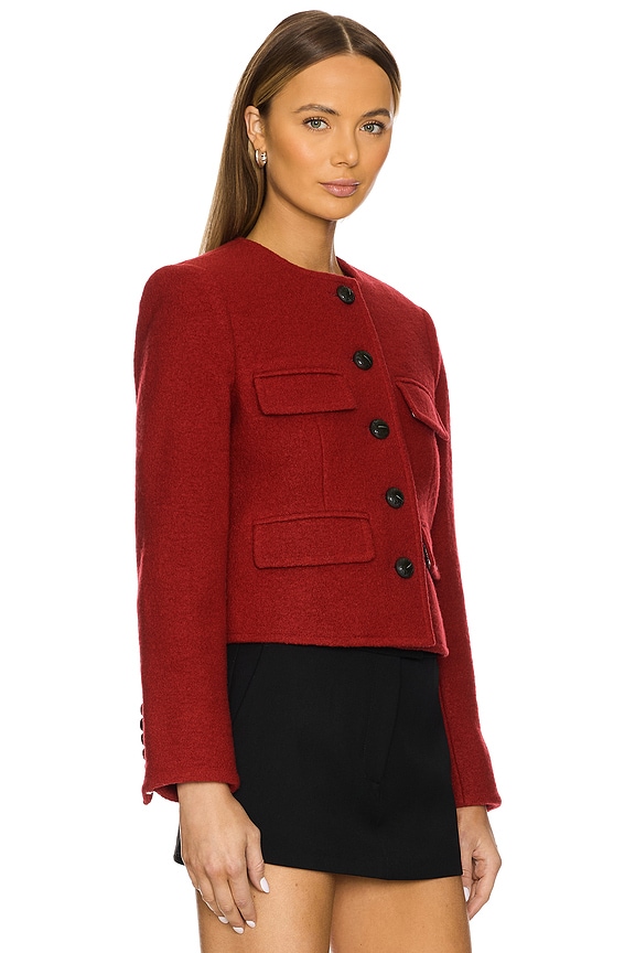 view 2 of 4 Leslie Jacket in Crimson