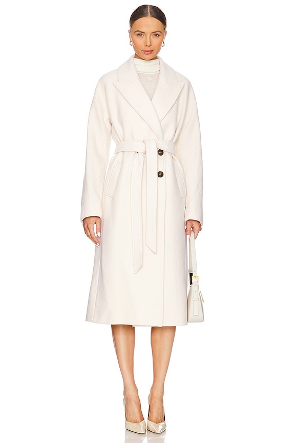 view 2 of 4 Della Dickey Coat in Ecru