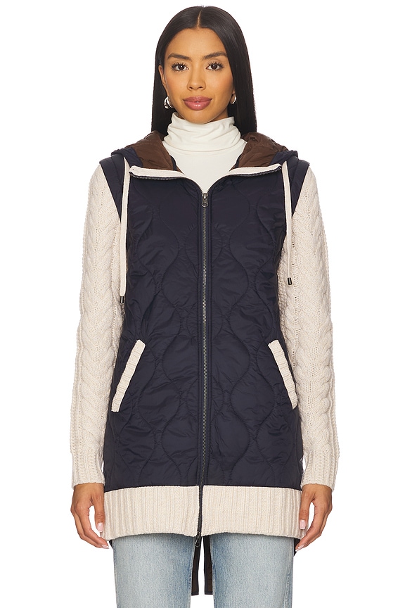 view 2 of 5 CHAQUETA BARROWS in Navy & Heathered Sand