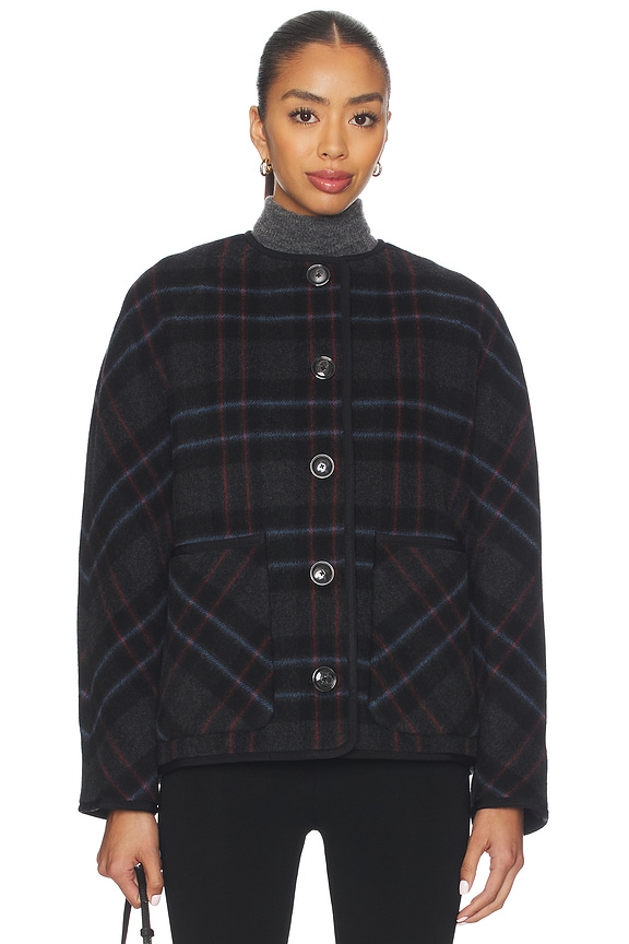 view 2 of 6 MANTEAU MARTINE in Black Multi