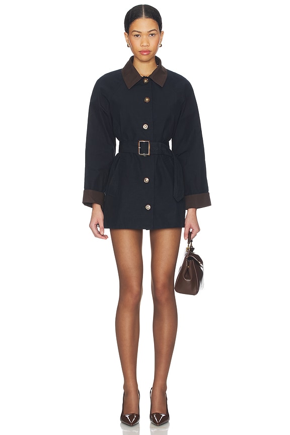 view 2 of 5 Langham Dickey Coat in Navy