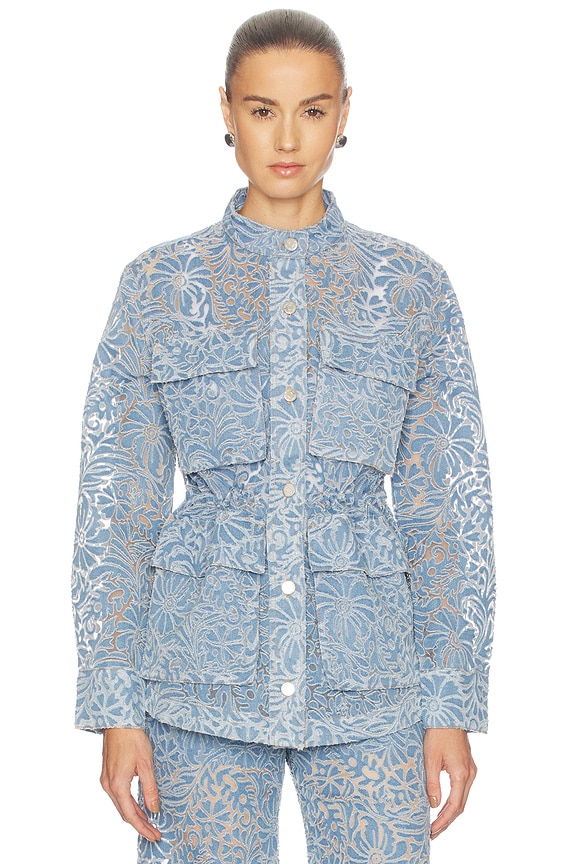 view 1 of 6 Lane Jacket W/ Burnout Floral in Lakeshore