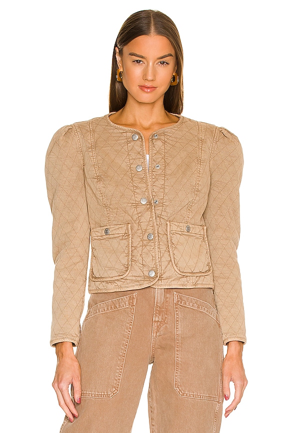 view 2 of 5 Camilla Quilted Jacket in Tan Sierra