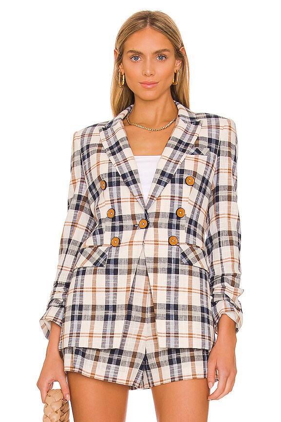 view 2 of 5 Oneta Dickey Jacket in Navy & Camel