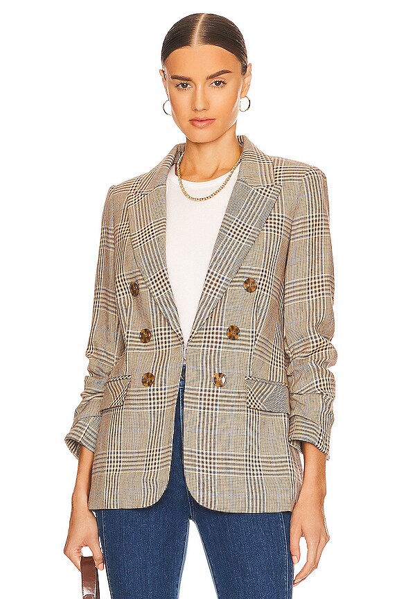 view 2 of 5 BLOUSON BEACON in Camel & Steel Blue Multi