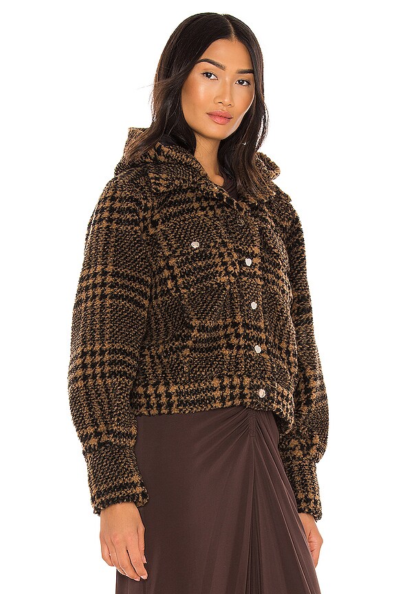 view 2 of 5 Gabbi Hooded Jacket in Black & Beige