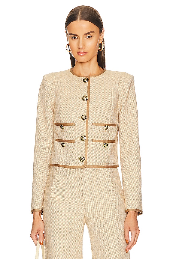 view 2 of 5 Charisse Jacket in Camel & Cream