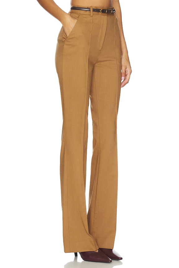 view 2 of 6 Gracie Pant With Belt in Dark Acorn