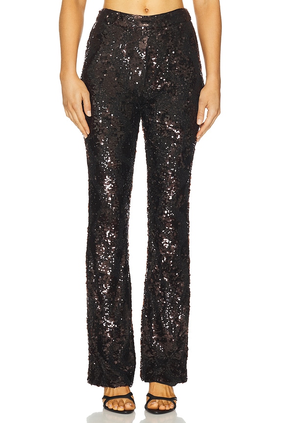 view 1 of 6 PANTALON DROIT COLLIER in Dark Currant