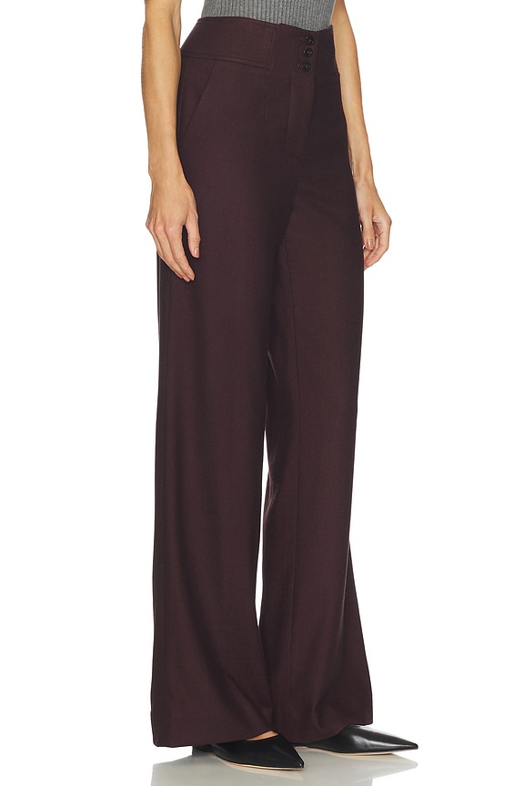 view 2 of 6 Giovanna Pant in Dark Currant Melange