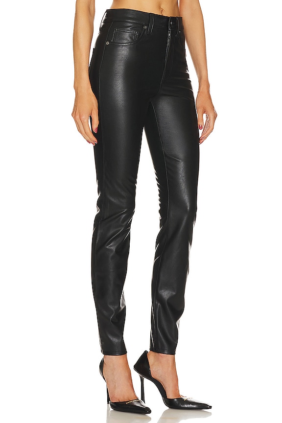 view 2 of 4 Debbie Faux Leather High Rise in Black