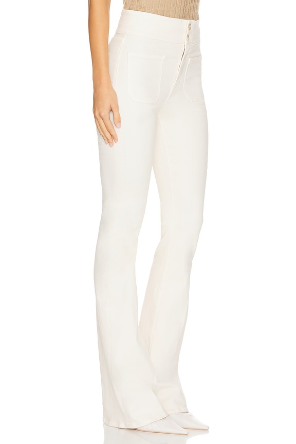 view 2 of 6 Beverly Skinny Flare Pant in Ecru