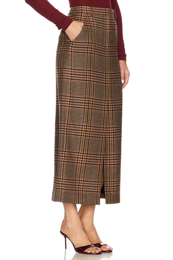 view 2 of 6 Maxine Skirt in Camel & Black