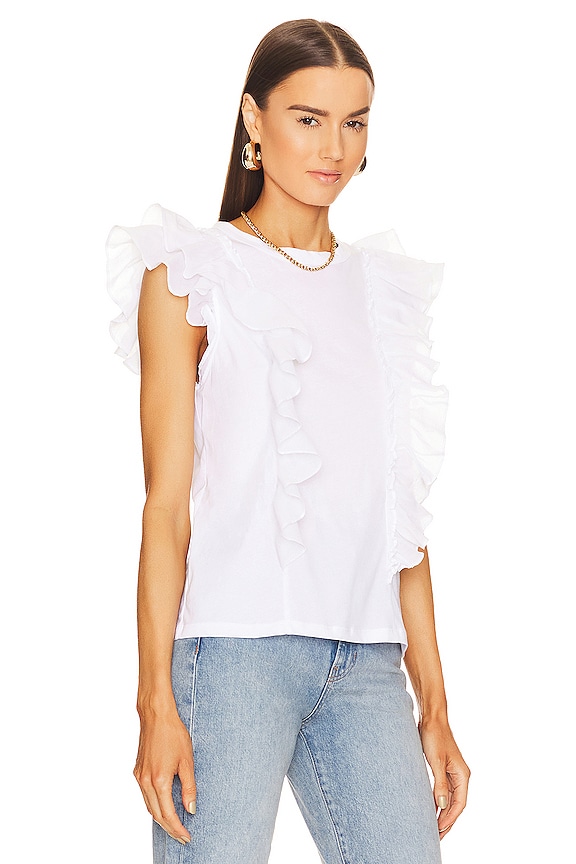 view 2 of 4 ФУТБОЛКА BARDOT in White