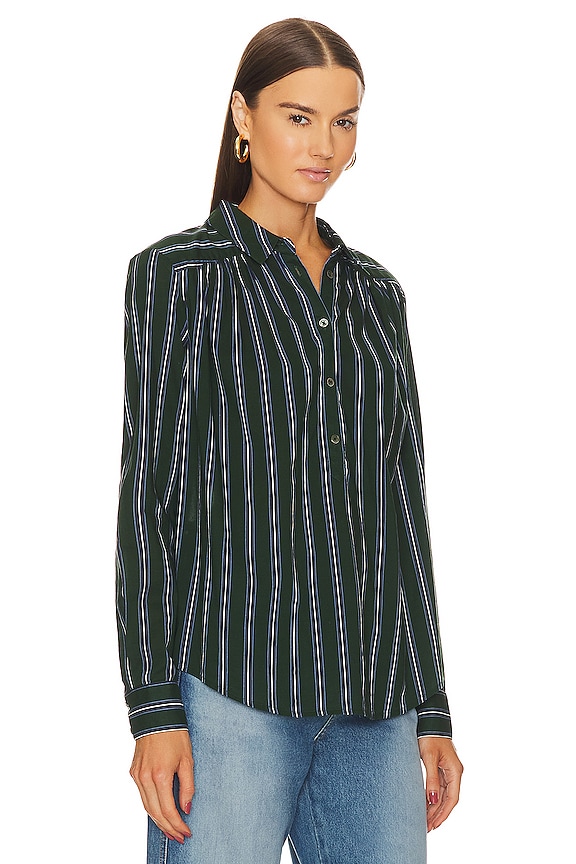 view 2 of 4 Cambrie Shirt in Pine & Marin