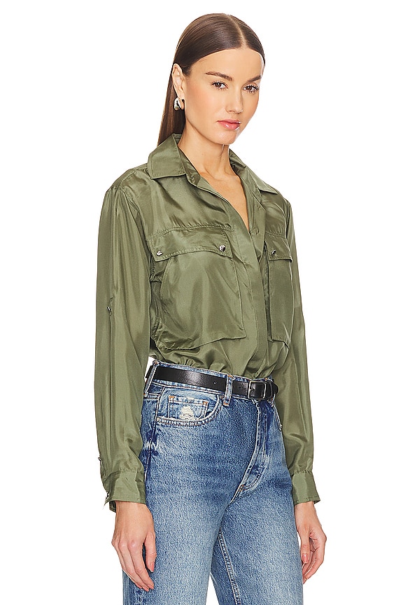 view 2 of 4 Jada Top in Stone Army