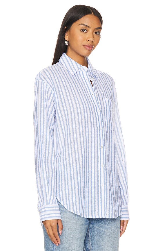 view 2 of 5 CHEMISE KEIKO in Blue & White