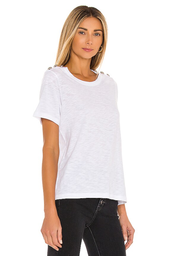 view 2 of 5 Carla Crew Neck Tee in White