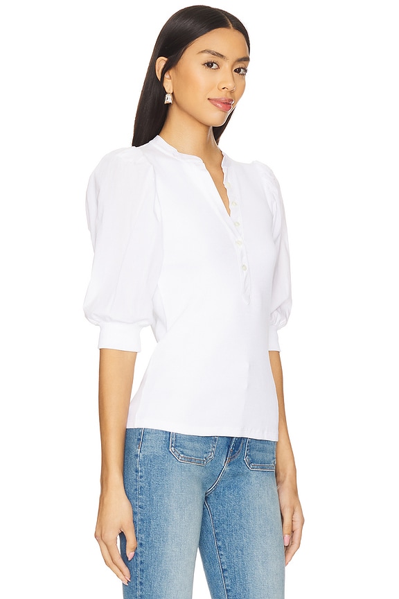 view 2 of 4 БЛУЗА С БУФАМИ НА РУКАВАХ CORALEE in White