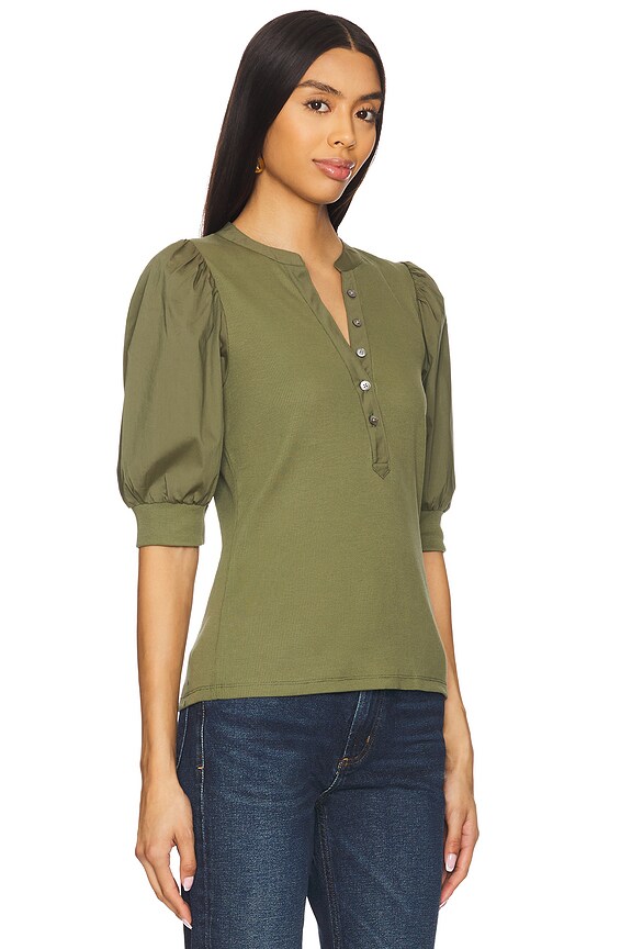 view 2 of 4 Coralee Top in Stone Army