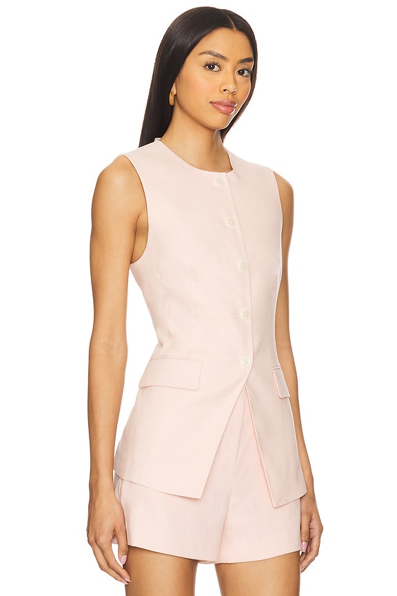 view 2 of 4 Lois Vest in Pink Shell