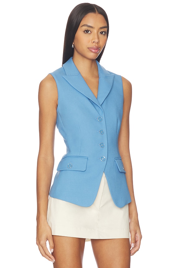 view 2 of 4 Benny Vest in Blue Jasper