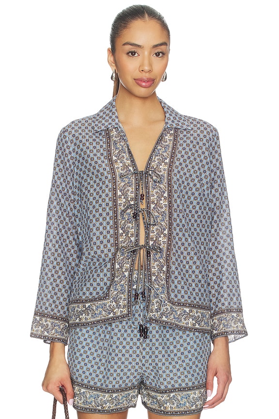 view 1 of 5 Eva Top in Blue Jay Multi