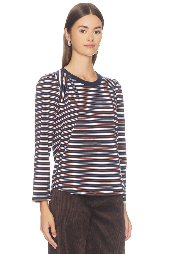 view 2 of 5 Mason Baseball Tee in Heritage Navy Multi