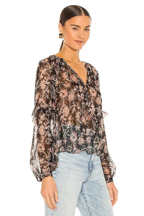 view 2 of 5 BLUSA ZANITA in Black Multi