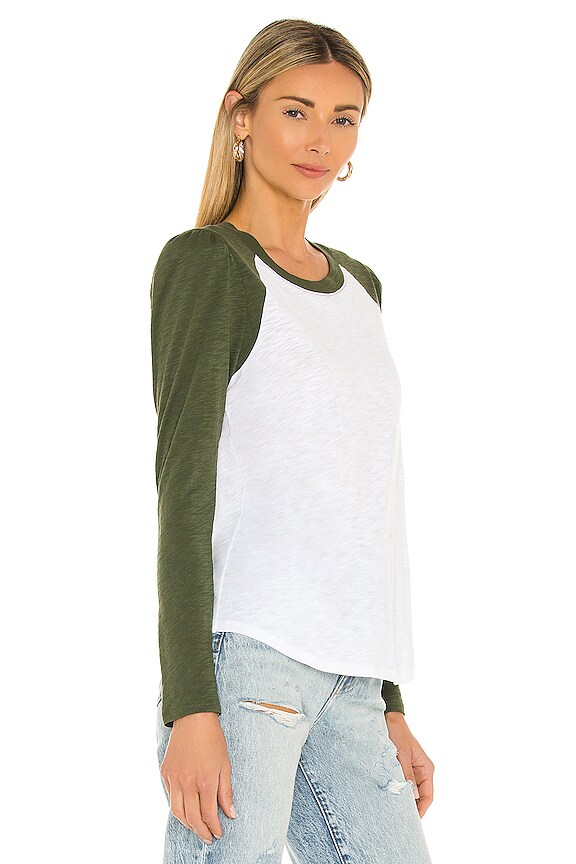 view 2 of 4 T-SHIRT MASON in White & Army