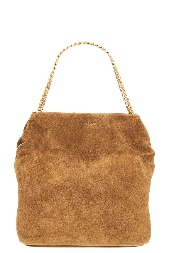 view 2 of 6 Small Suede Slouch Shoulder Bag in Acorn