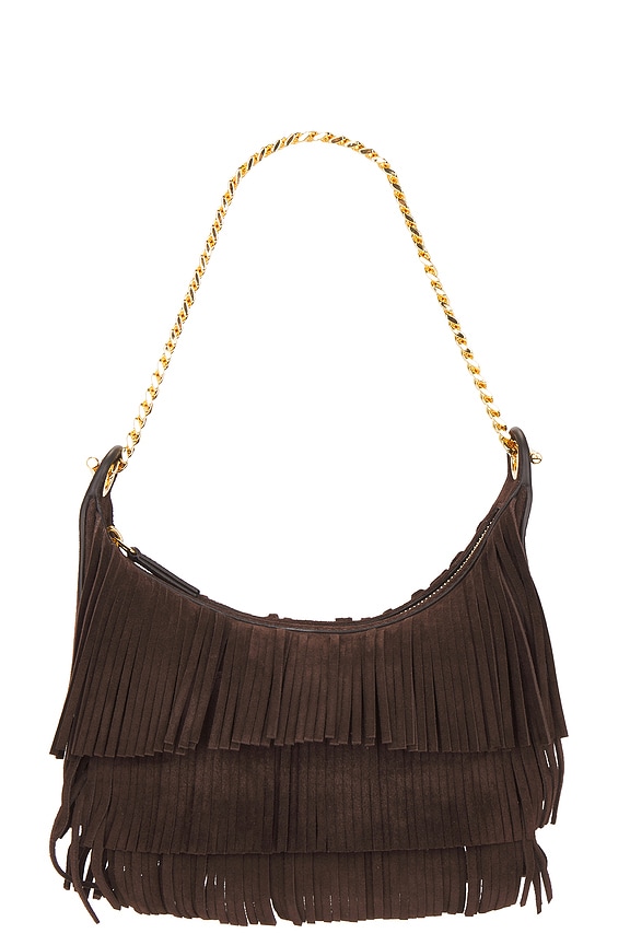 view 2 of 6 Small Fringe Fortune Hobo Bag in Espresso