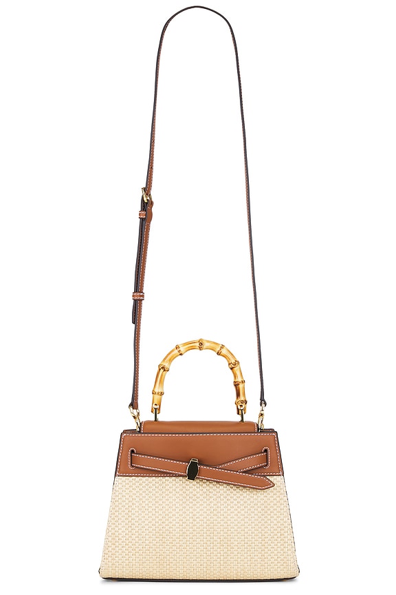 view 1 of 5 BOLSO CON ASA SUPERIOR RAFFIA DASH in Hazelwood Natural