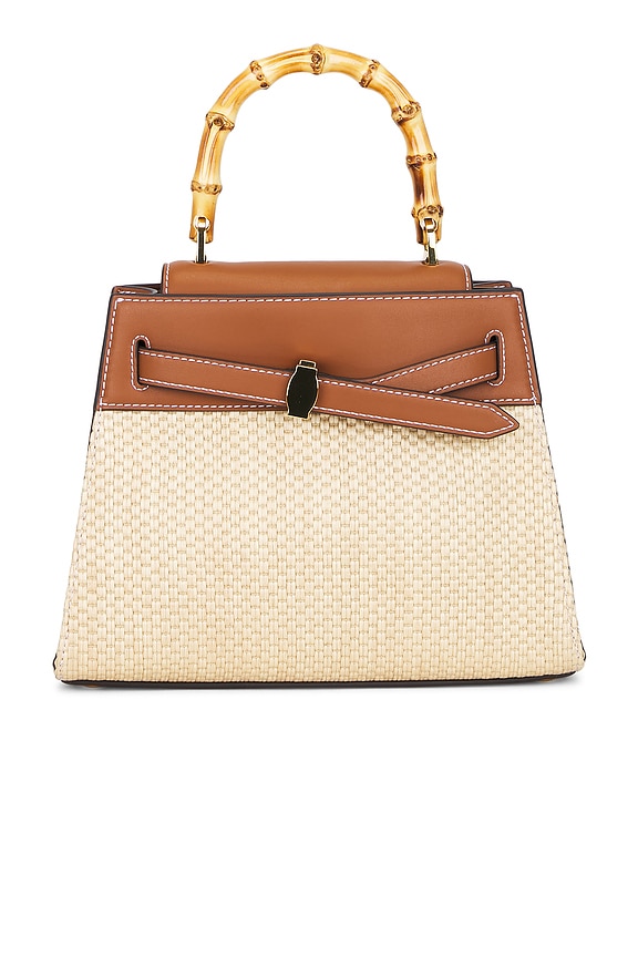view 2 of 5 BOLSO CON ASA SUPERIOR RAFFIA DASH in Hazelwood Natural