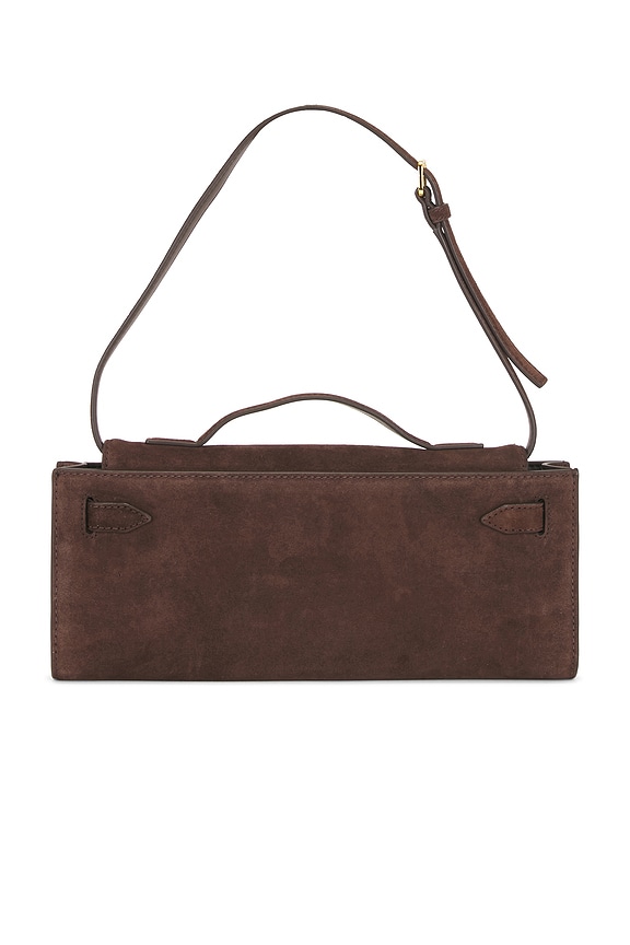 view 2 of 4 Suede Dash Clutch in Espresso