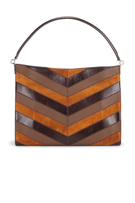 view 2 of 5 Chevron Vida Bag in Tobacco Multi