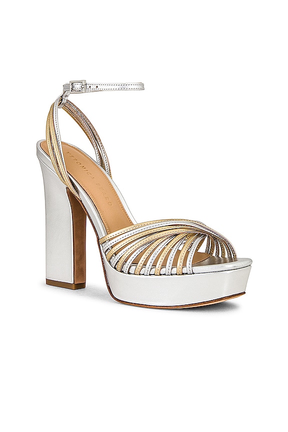 view 2 of 5 БОСОНОЖКИ FLETCHER in Silver & Gold