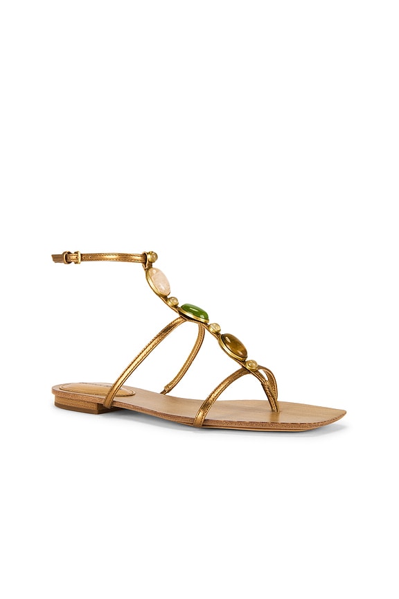 view 2 of 5 Alba Stone Sandal in Gold