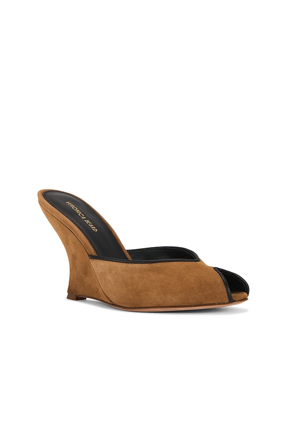 view 2 of 5 Mirabel Wedge Sandal in Chestnut & Black