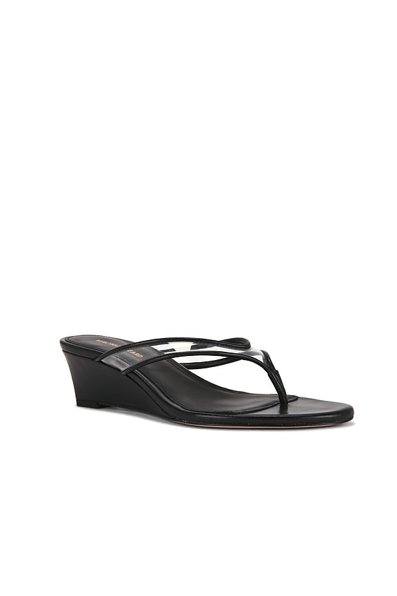 view 2 of 5 CLEA WEDGE サンダル in Clear & Black