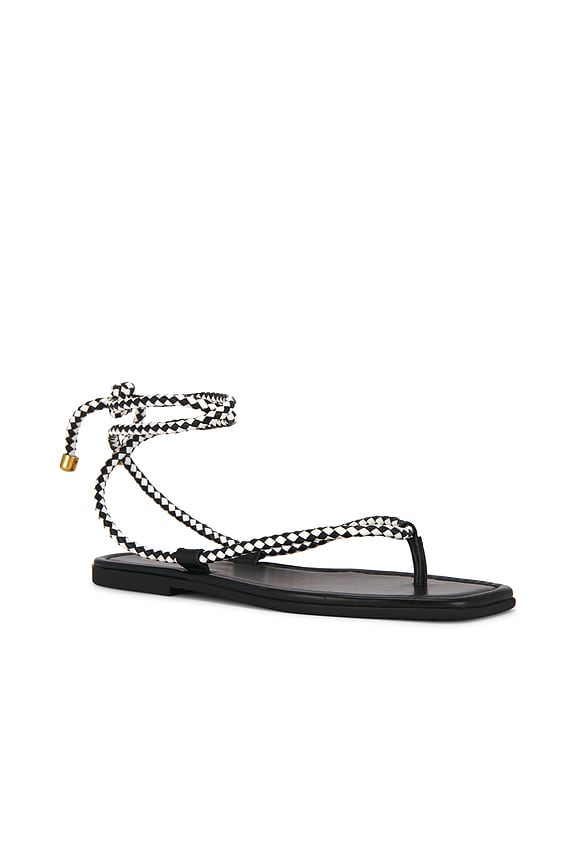 view 2 of 5 SANDALES CARMINA WOVEN CORD in Black & Coconut