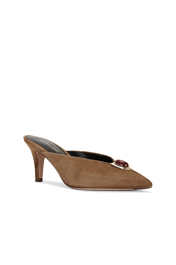 view 2 of 5 Rochelle Cabochon Mule Pump in Chestnut