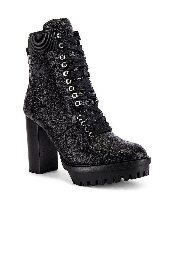 view 2 of 5 Ermania Bootie in Black Solid Leather