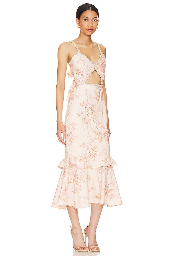 view 2 of 4 Luna Dress in Peach Tapestry